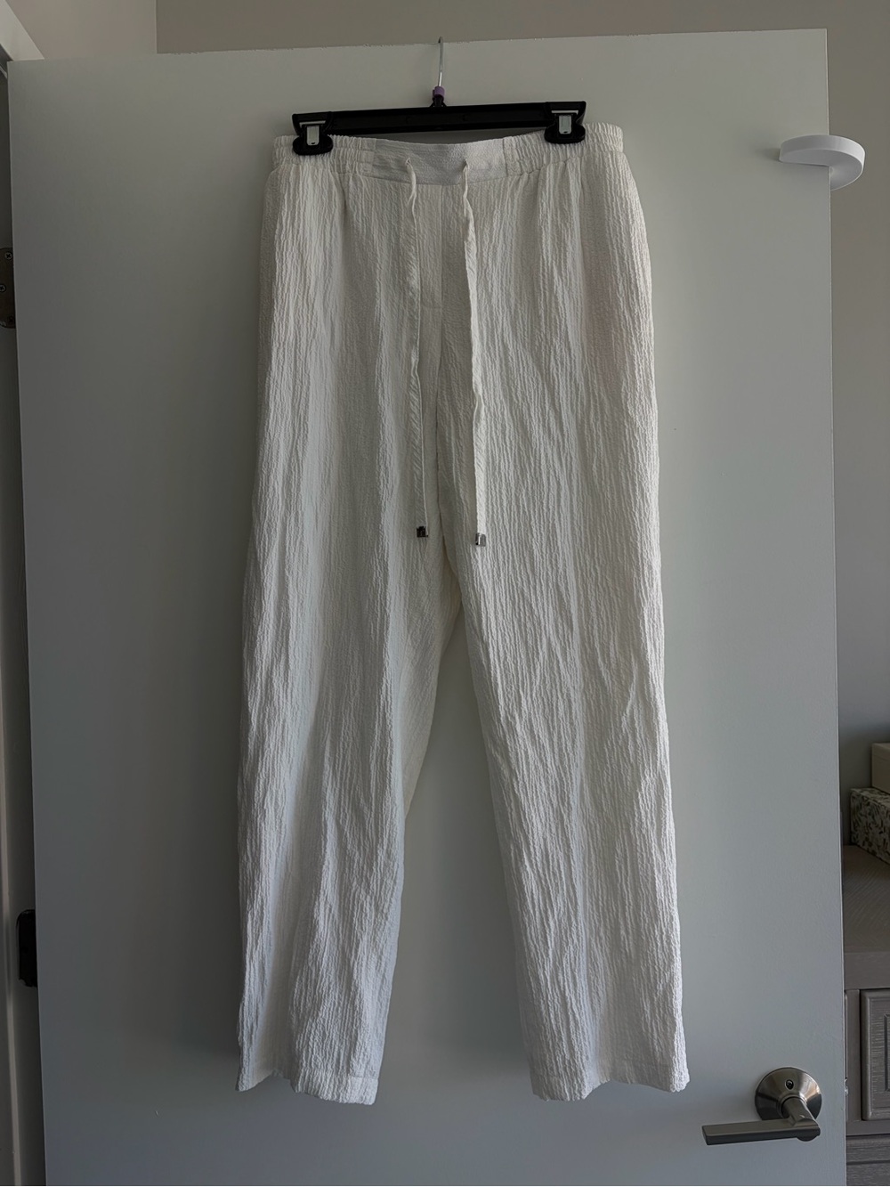 Calvin Klein Linen White Lightweight Pants